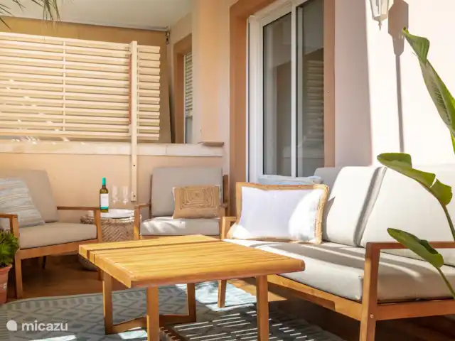 Piso Encanto en España, Costa Blanca, Jávea - apartamento Sala de estar en el balcón