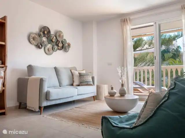 Piso Encanto en España, Costa Blanca, Jávea - apartamento Salón con cómodo sofá