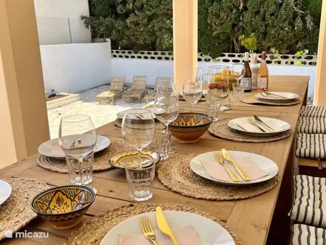 Casa Merle | Espagne, Costa Blanca, Dénia - villa sur notre terrasse couverte vous pourrez manger à l'ombre à 12 personnes