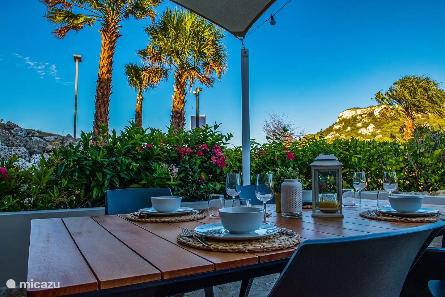 Vue depuis la terrasse.