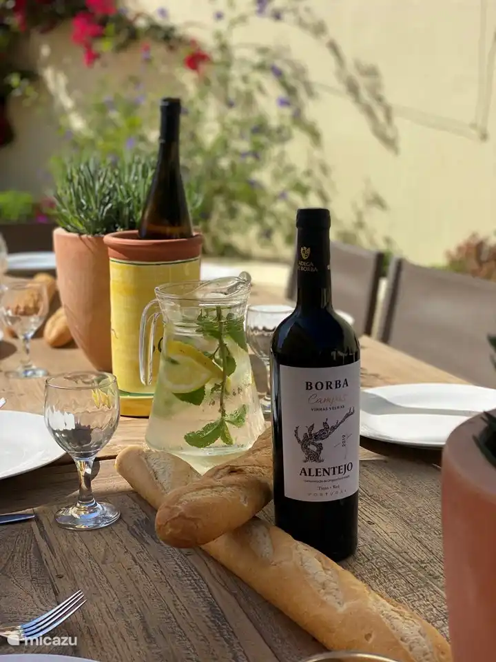 Almuerzo portugués en la terraza