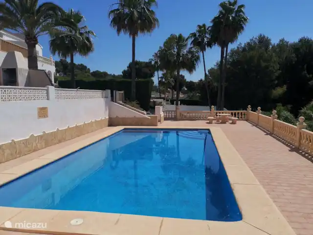 Bungalow La Casita Haya Moraira | Espagne, Costa Blanca, Moraira - bungalow La grande piscine commune se trouve au coin du bungalow