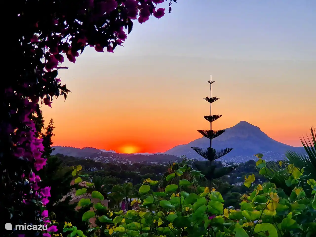 Vue du coucher de soleil