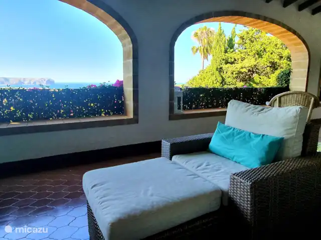 Porta Maris Javea - Luxe en zeezicht huren in Spanje, Costa Blanca, Jávea - chalet Hoofdterras