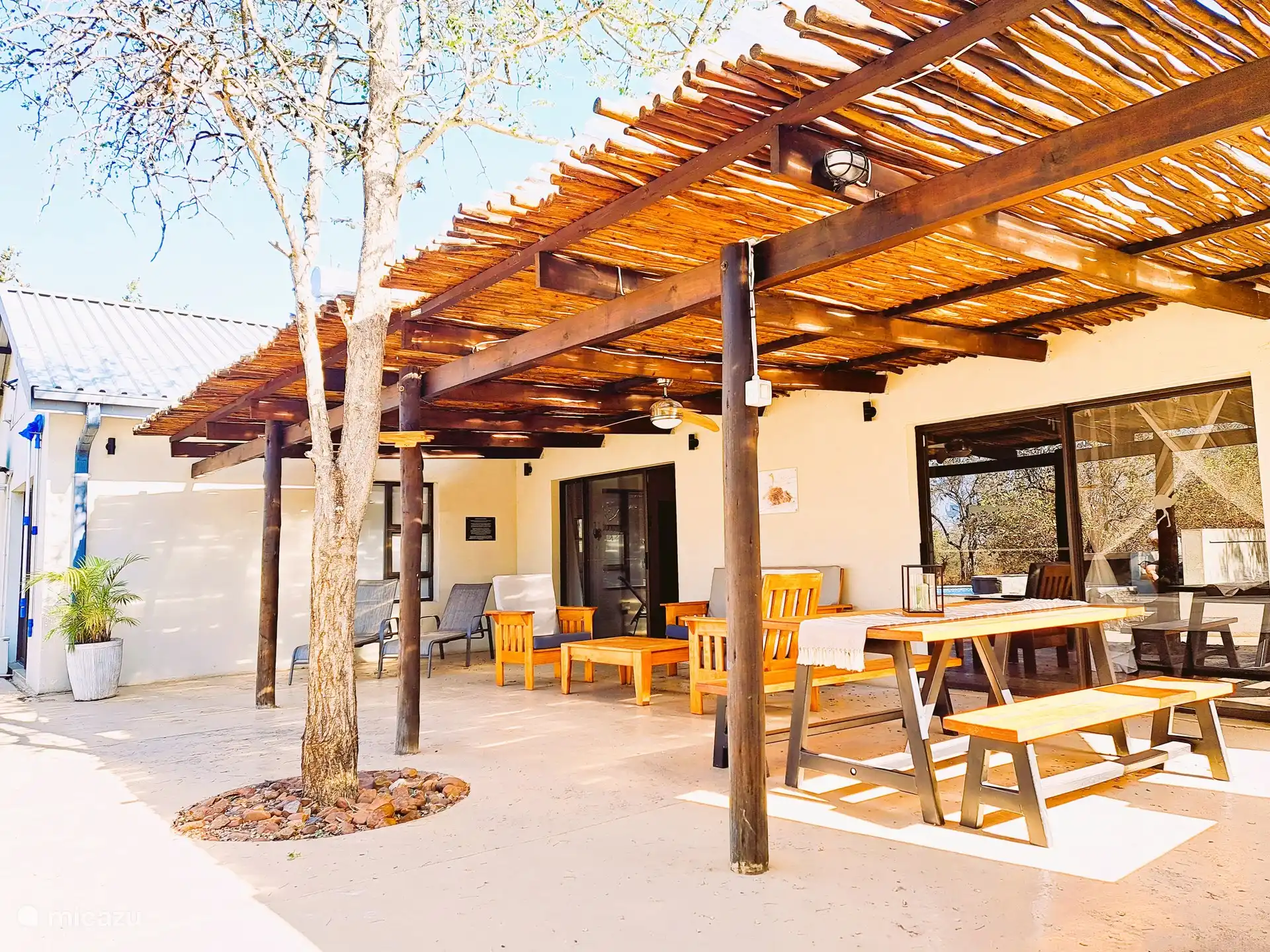 villa, Marloth Park, Mpumalanga, Afrique du Sud - Ostrich Hide