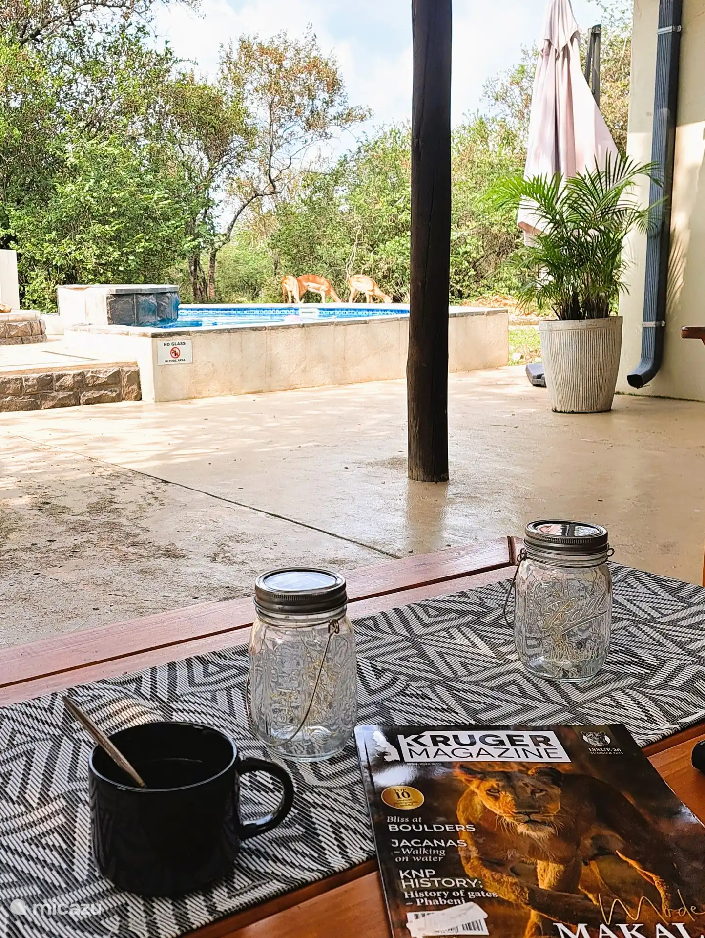 Café du matin, avec vue