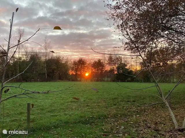 Ervedriestreek | Pays-Bas, Overijssel, Den Ham - maison de vacances coucher de soleil