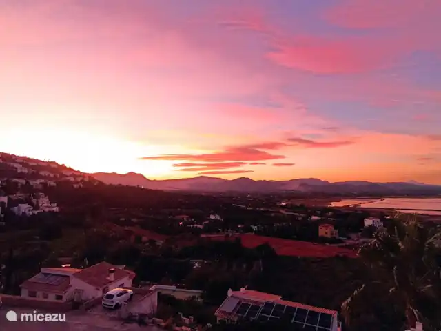 El Castellet, maison privée et piscine | Espagne, Costa Blanca, Dénia - villa Coucher de soleil depuis les terrasses de la maison