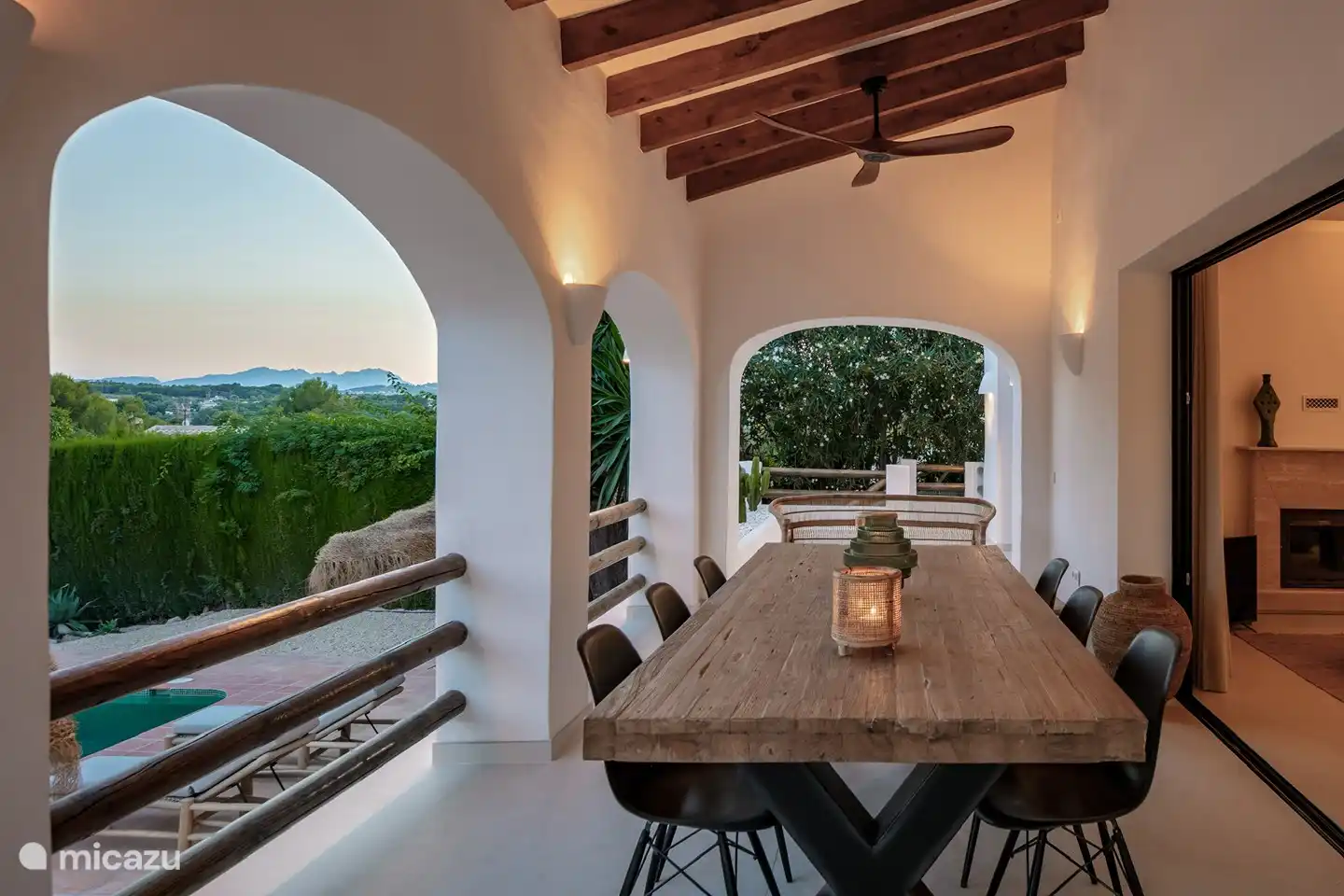 Soirée depuis la naya/porche