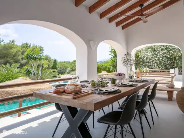 Casa Mi Media Naranja | Espagne, Costa Blanca, Jávea - villa vue sur la piscine depuis la naya/porche