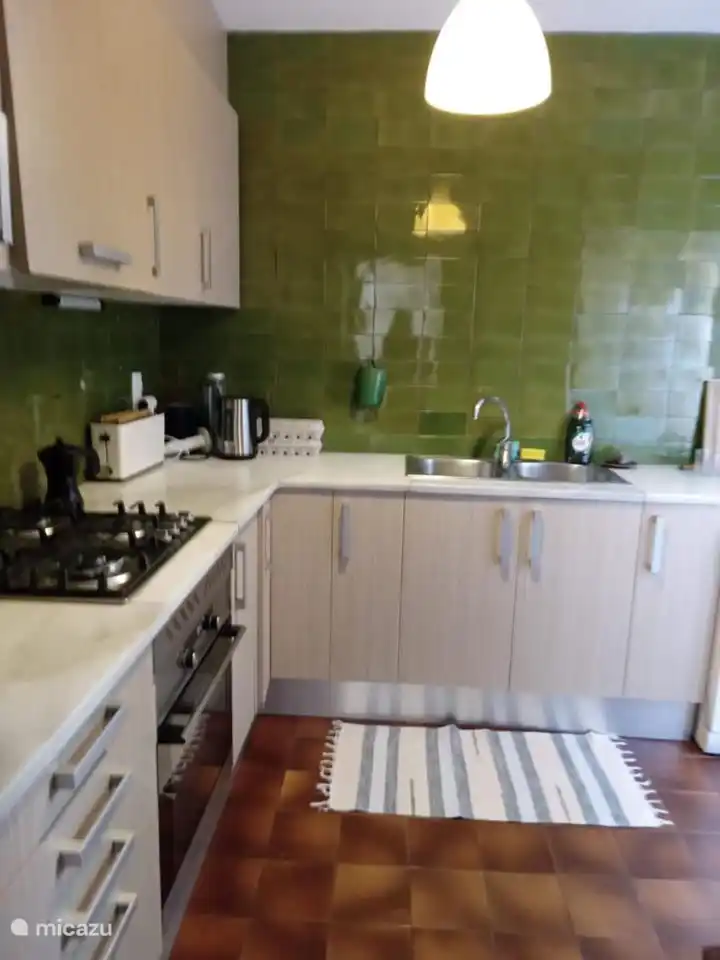 Geräumige Küche mit Geschirrspüler und Kaltwasserfilter