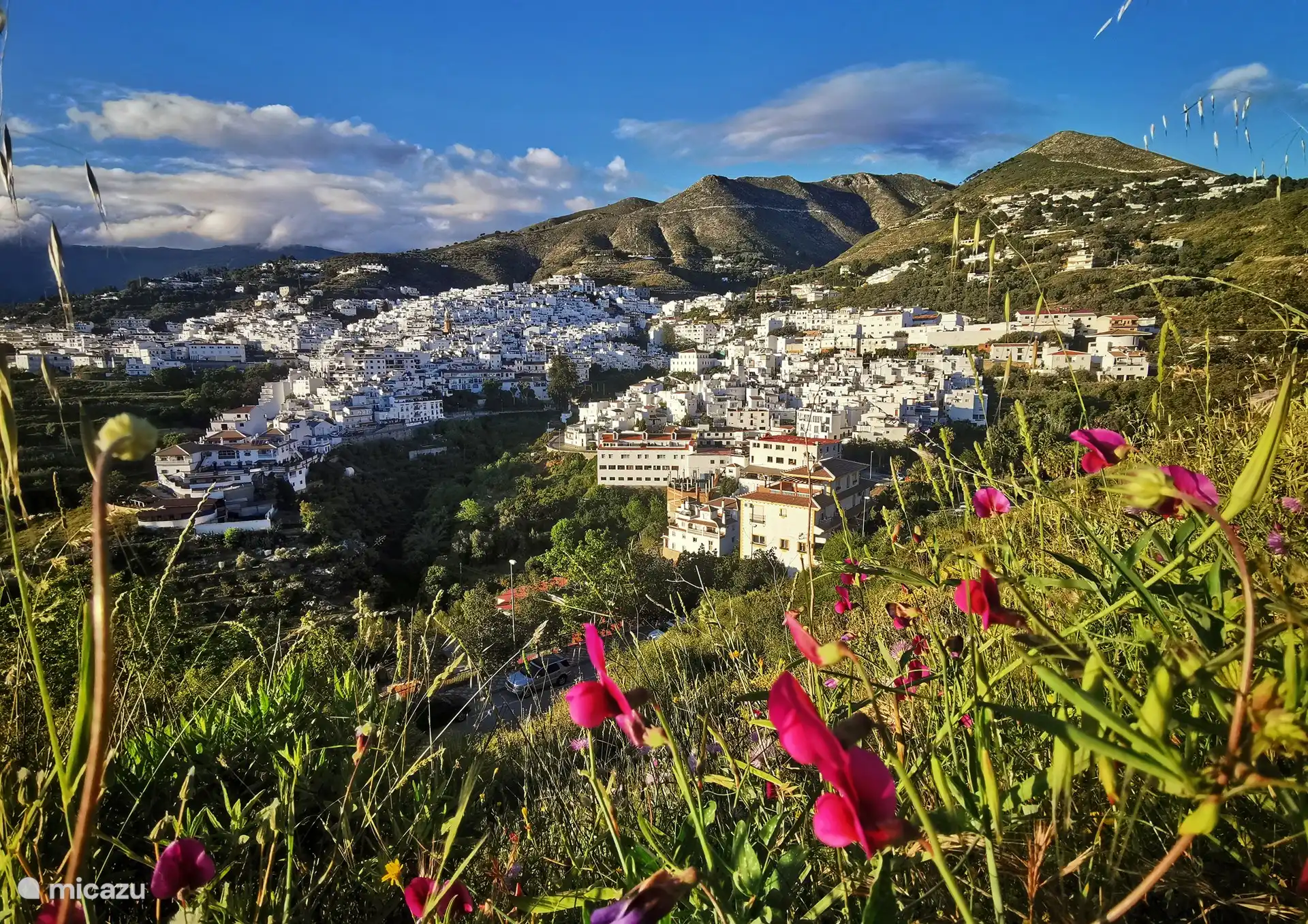 View of the village from one of the many hiking trails.