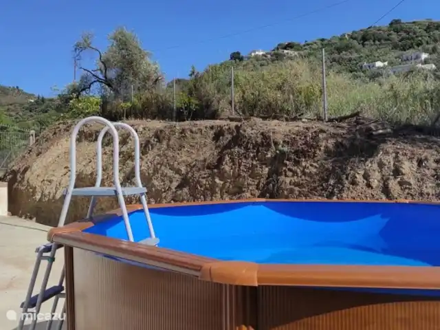 Casa Maria huren in Spanje, Costa del Sol, Comares - vakantiehuis Lekker verfrissen in het zwembad. Het zwembad is 3.5m diameter.