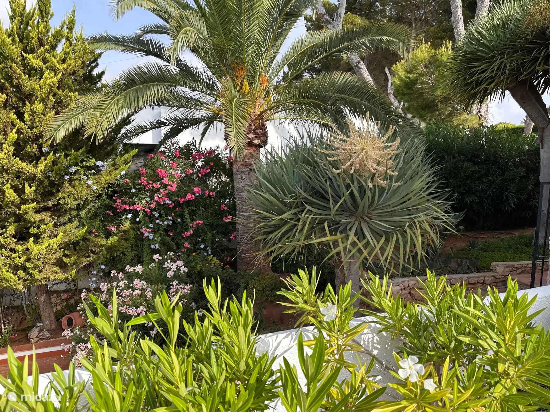 Jardín con mucha privacidad