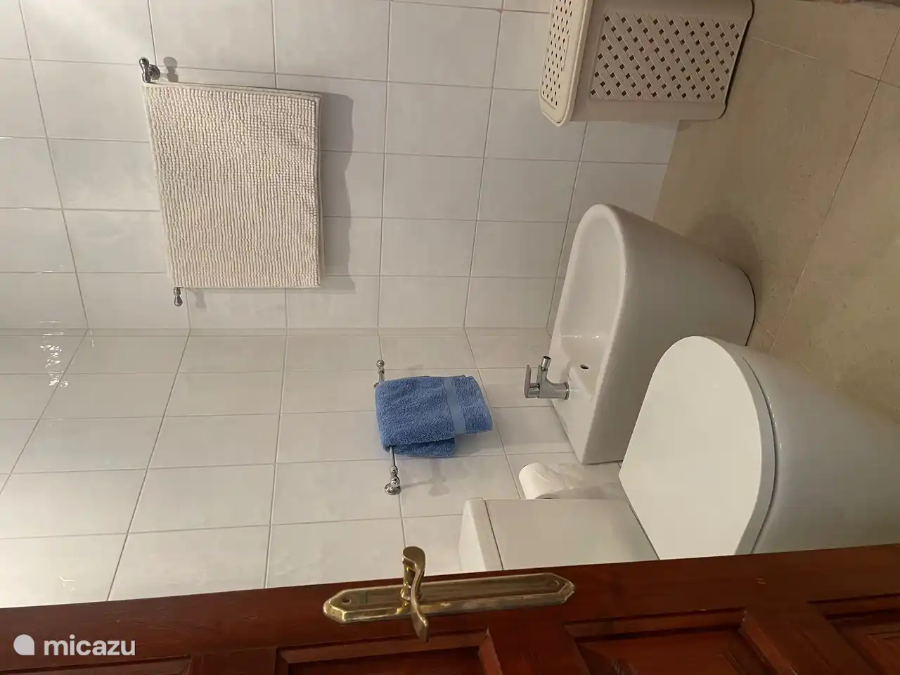 The bathroom was completely renovated in March 2023 with new floor, rainfall and normal shower, toilet and bidet.