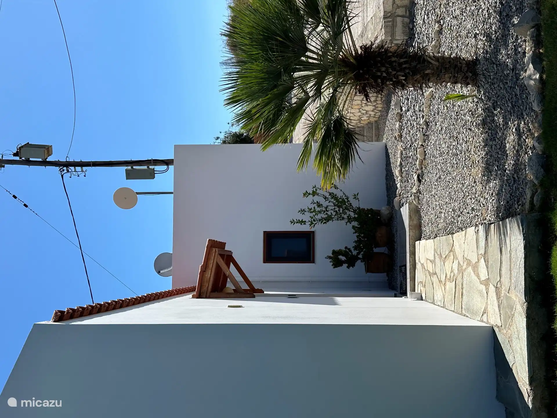 De voorkant van het huis.