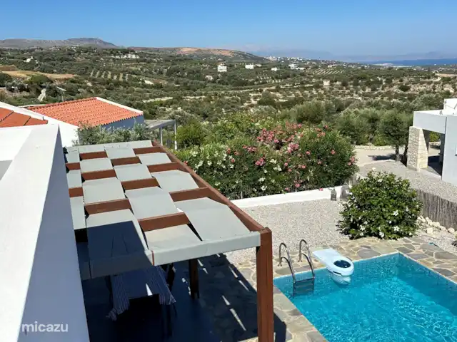 Villa Tichi | Grèce, Crète, Kyrianna - villa Vue depuis la terrasse sur le toit.
