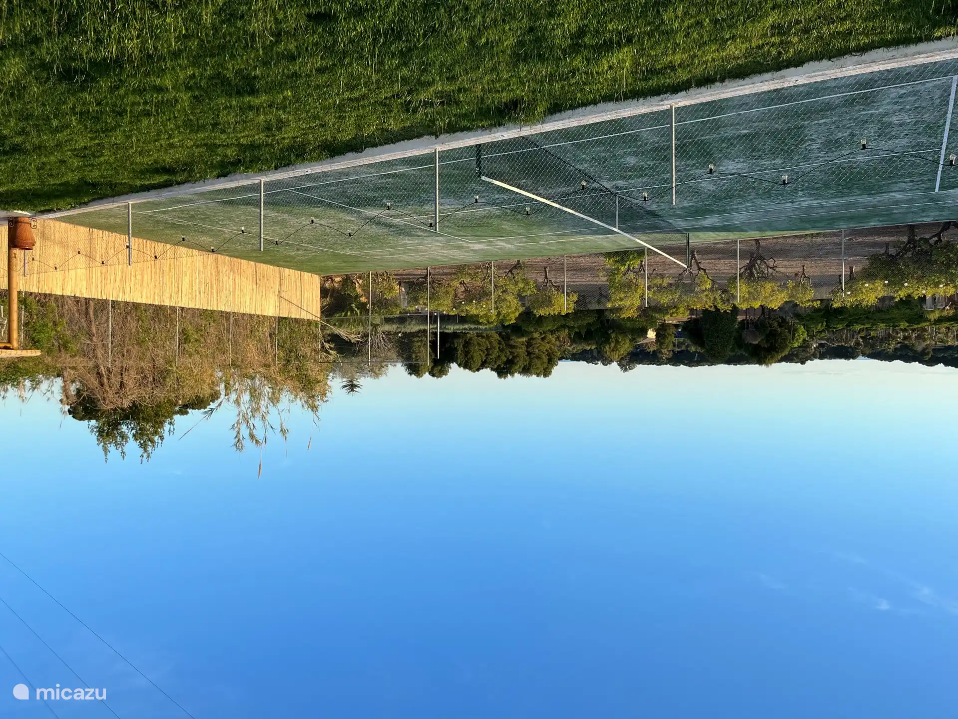 La vista desde el porche.