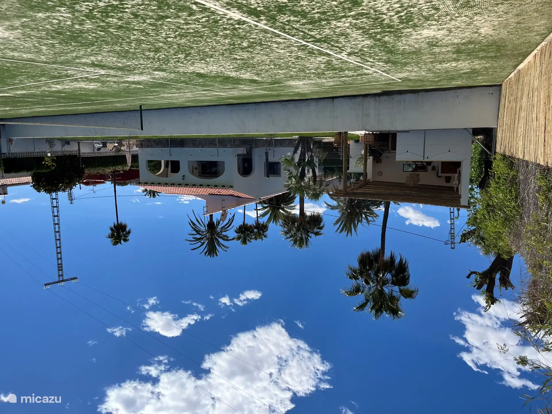 El cielo es tan azul y con las palmeras, dan esa sensación extra de vacaciones.