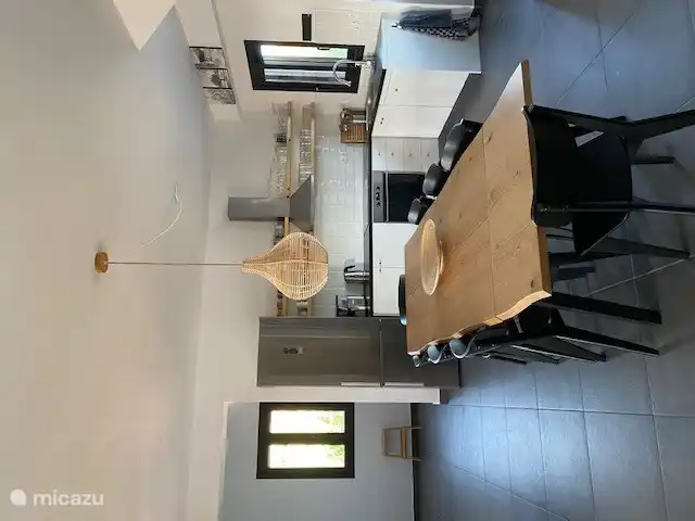 Kitchen with large dining table