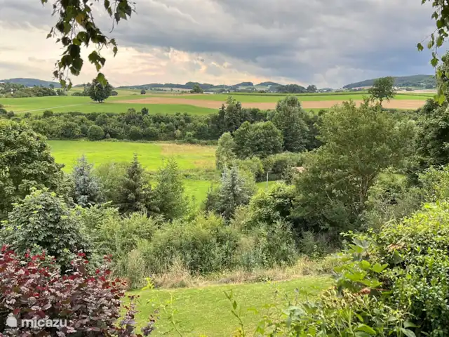 Haus am Berg huren in Duitsland, Sauerland, Diemelsee - vakantiehuis Uitzicht vanaf terras
