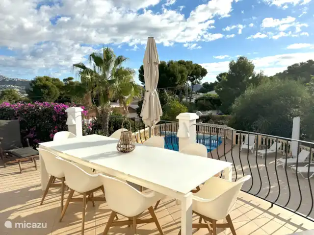 Villa Bidasoa - Luxe vakantievilla huren in Spanje, Costa Blanca, Moraira - villa Uitzicht vanaf boven-terras