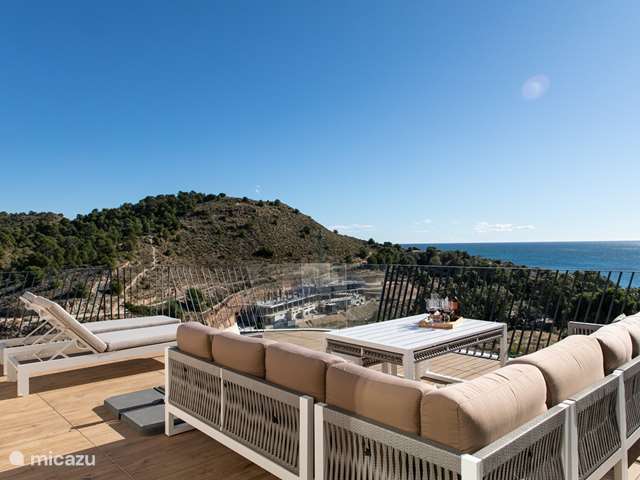 Vakantiehuis Spanje, Costa Blanca, Villajoyosa – appartement Penthouse Atico Bay