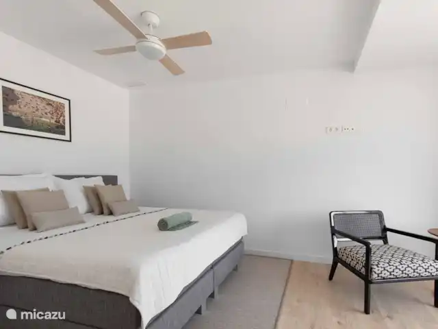appartement huren in Spanje, Costa Blanca, Villajoyosa – Penthouse Atico Bay Iedere slaapkamer beschikt over airco en een ventilator