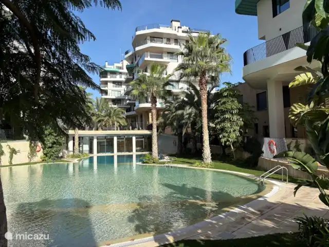 appartement huren in Spanje, Costa Blanca, Villajoyosa – Penthouse Atico Bay gemeenschappelijk zwembad