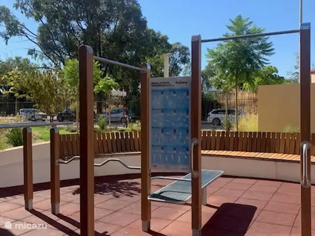 appartement huren in Spanje, Costa Blanca, Villajoyosa – Penthouse Atico Bay gym in gemeenschappelijke tuin