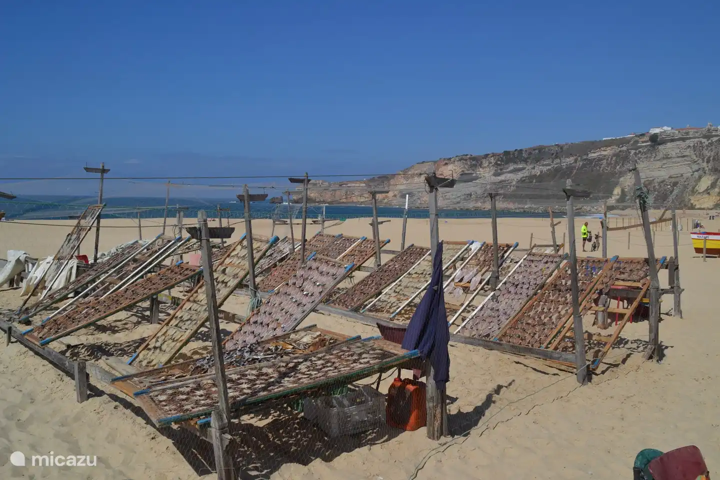 der Strand in Nazaré