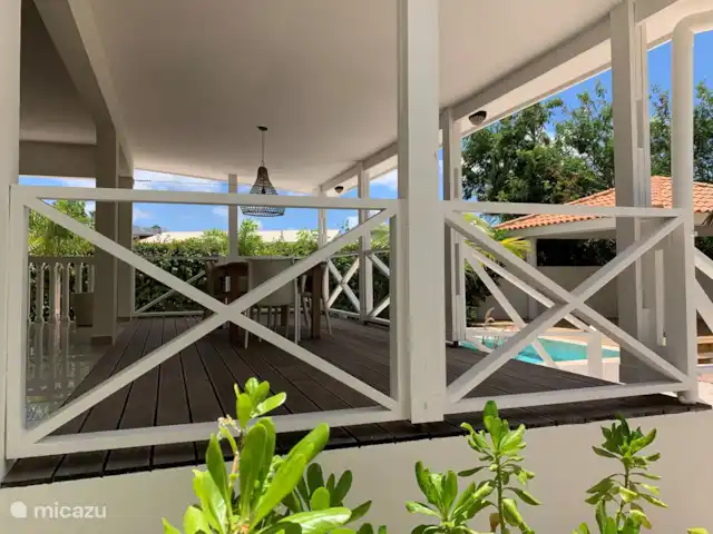 Location de Vacances Curaçao, Banda Ariba (est), Jan Thiel, villa - Villa de vacances Curaçao, Jan Thiel Porche arrière