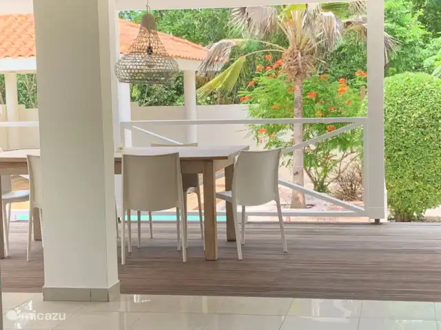 Location de Vacances Curaçao, Banda Ariba (est), Jan Thiel, villa - Villa de vacances Curaçao, Jan Thiel Porche arrière