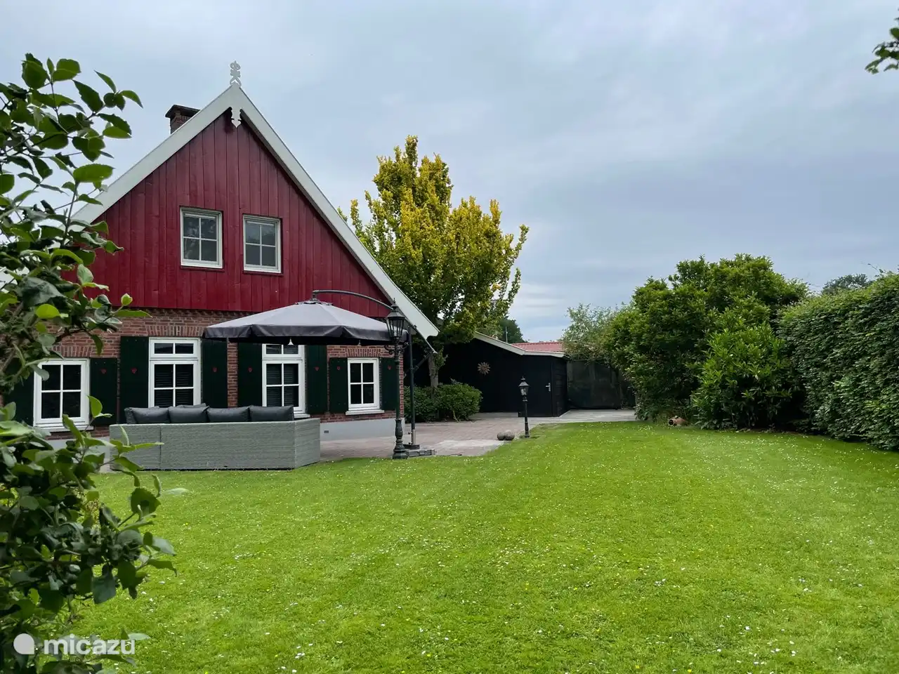 Rückseite des Ferienhauses