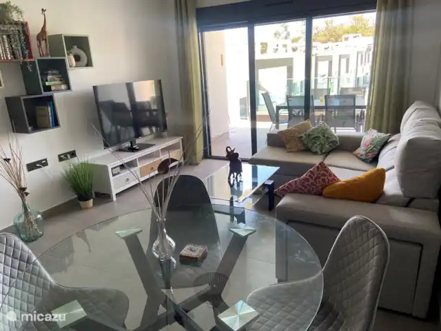 Playa Casa Marani en España, Costa Blanca, Guardamar del Segura - apartamento El comedor y la sala de estar