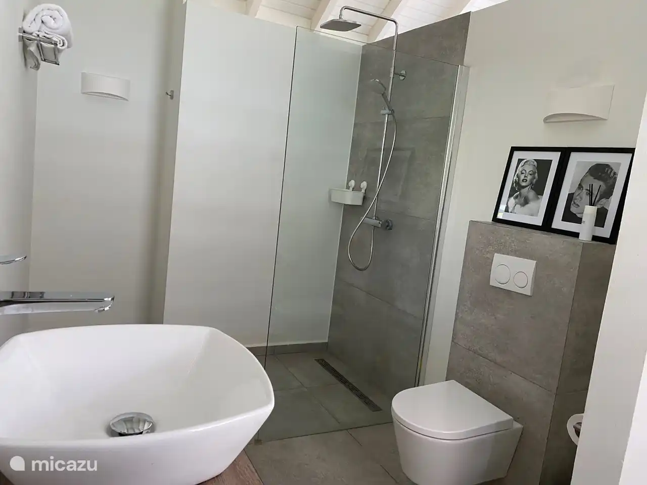 WC et douche appartenant à la chambre 1