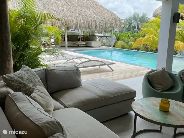 Villa Contigo | Curaçao, Banda Ariba (est), Jan Thiel - villa La piscine vue du coin télé
