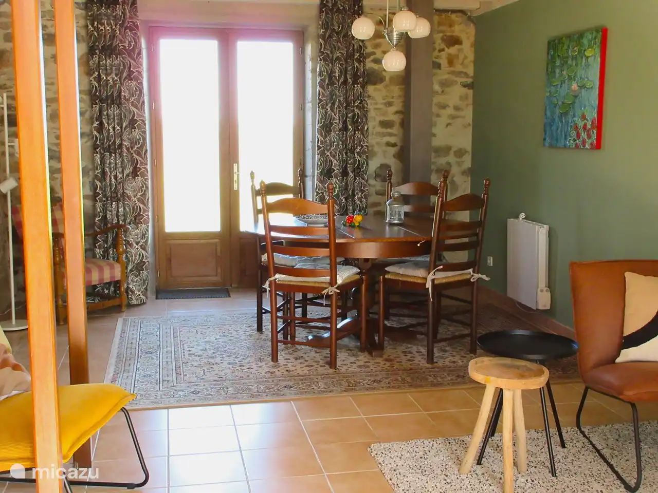 Wohnzimmer auf der Rückseite