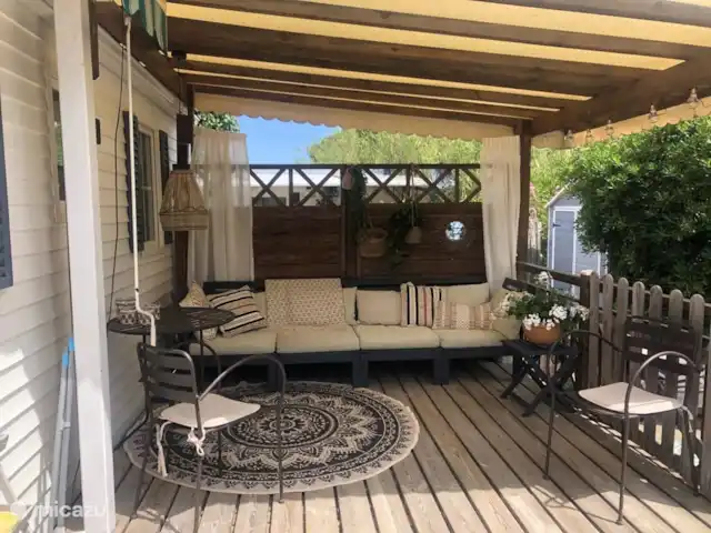 Location de Vacances France, Côte d'Azur, Ramatuelle, mobil-home - Mobil Home au KonTiki Pampelonne