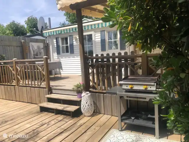 Location de Vacances France, Côte d'Azur, Ramatuelle, mobil-home - Mobil Home au KonTiki Pampelonne