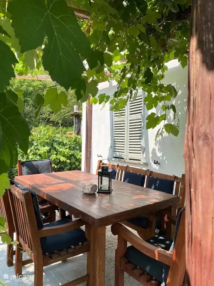 There are two terraces, so always sun.