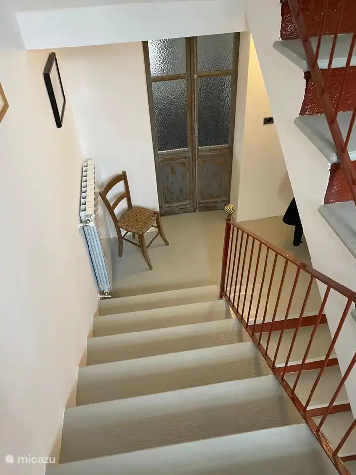 The stairwell is the central part of the house.