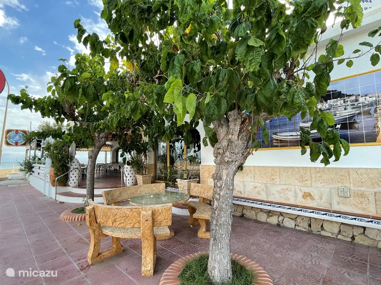 Straße zu unserem Strand.