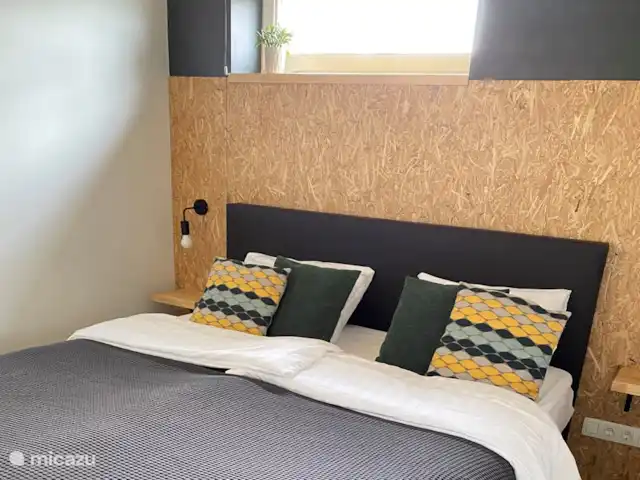 Huisje Met de kippen Op Stok/Sierkip huren in Nederland, Limburg, Baexem - vakantiehuis De slaapkamer van de Legkip. Om 's-morgens uitgerust wakker te worden.