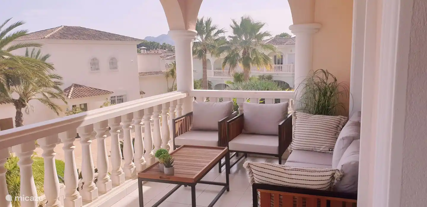 cozy sitting area on the terrace
