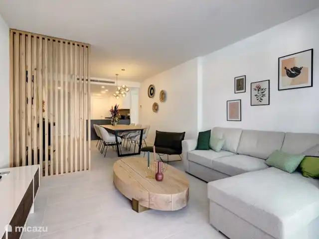 Estrella apartment - Vanian gardens huren in Spanje, Costa del Sol, Estepona - appartement Comfortabele zithoek met slaapbank.