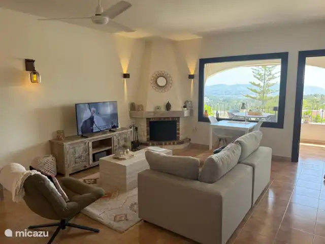 Joyau de la Casa Lenti. piscine Moraira | Espagne, Costa Blanca, Moraira - maison de vacances du salon, vous avez une vue magnifique sur Moraira et la mer Méditerranée
