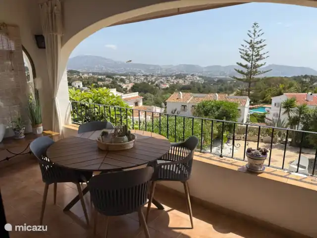 Joyau de la Casa Lenti. piscine Moraira | Espagne, Costa Blanca, Moraira - maison de vacances Du salon et du balcon, vous avez une vue magnifique sur les montagnes, Moraira et la mer !