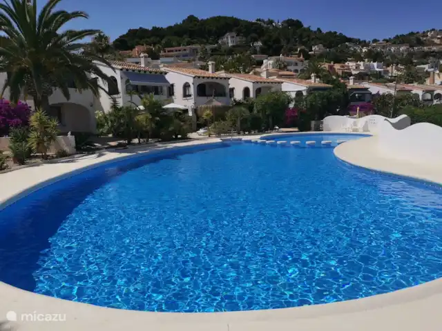 Joyau de la Casa Lenti. piscine Moraira | Espagne, Costa Blanca, Moraira - maison de vacances Vous pouvez utiliser la belle et grande piscine privée à laquelle vous accédez directement lorsque vous sortez du jardin avec un cactus.