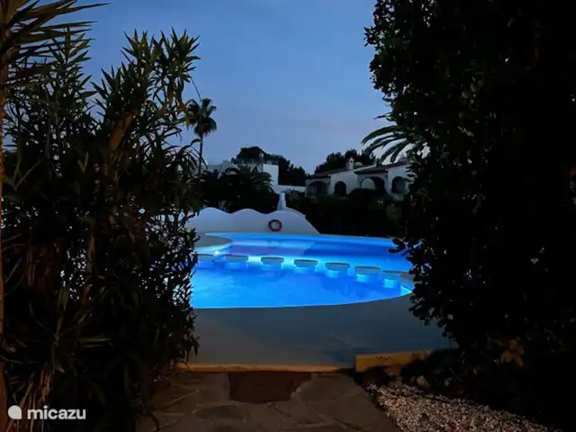 Joyau de la Casa Lenti. piscine Moraira | Espagne, Costa Blanca, Moraira - maison de vacances piscine commune magnifiquement éclairée